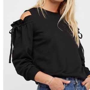 Free People Cold Shoulder Pullover
